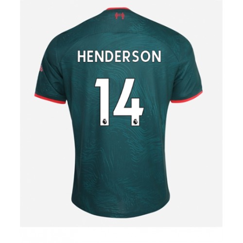 Liverpool Jordan Henderson #14 Tredjedrakt 2022-23 Kortermet Liverpool Jordan Henderson #14 Tredjedrakt 2022-23 Kortermet